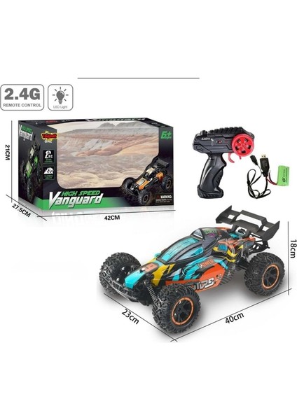 1:10 Kumandalı Dev Off-Road Araba – 15KM/H Hızlı, Şarjlı, 2.4ghz 40 cm Rc Arazi Aracı