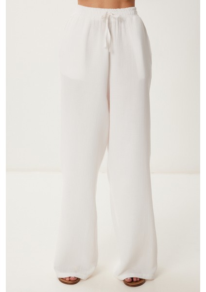 Oversize Müslin Gömlek Pantolon Takım LSA0014 EKRU fırsatları