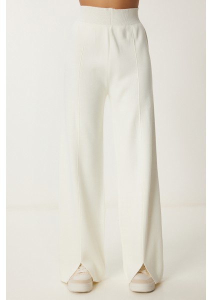 Şık Triko Kazak Pantolon Takım LMU0001 EKRU