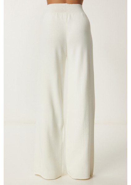 Şık Triko Kazak Pantolon Takım LMU0001 EKRU