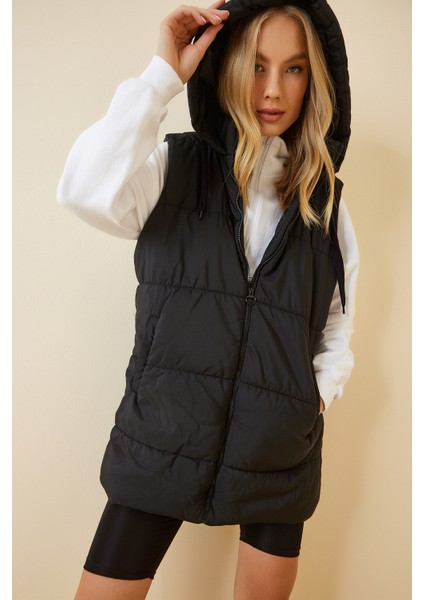 Kapüşonlu Oversize Şişme Yelek fiyatları