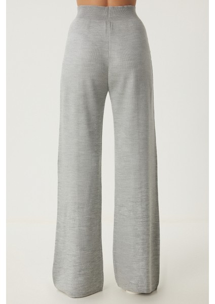 Şık Triko Kazak Pantolon Takım LMU0001 AÇIK GRİ