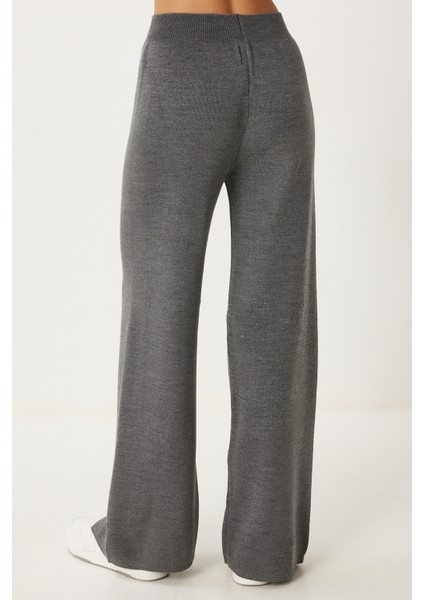 Şık Triko Kazak Pantolon Takım LMU0001 GRİ