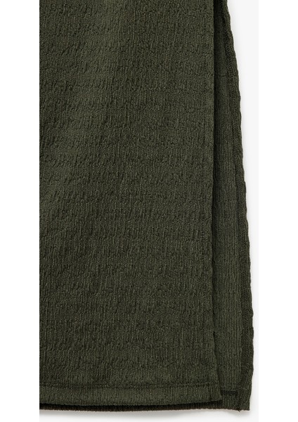 Bürümcük Kumaş Slim Fit Boncuk Detaylı Halter Yaka Maxi Elbise fırsatları