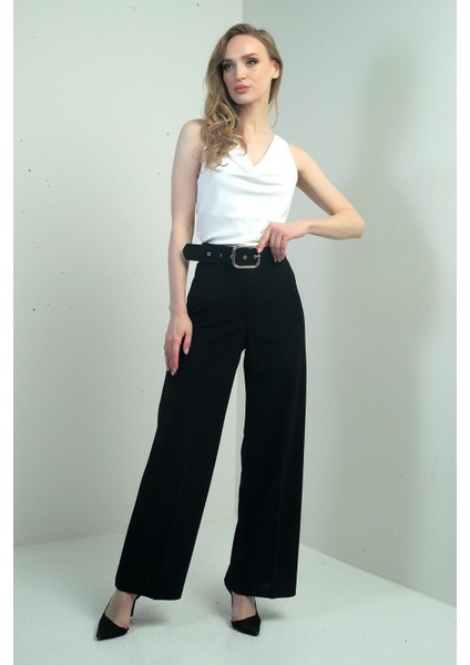 Kadın Scuba Krep Likralı Palazzo Pantolon modelleri