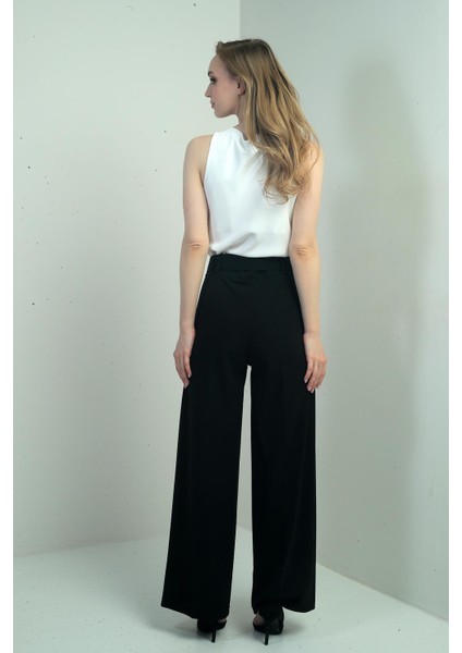 Kadın Scuba Krep Likralı Palazzo Pantolon fırsatları