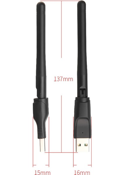 USB Kablosuz Wifi Alıcı Adaptör 5dbi – MT7601 Chipset | Tak-Çalıştır | Pc, Laptop ve Uydu Cihazı Uyumlu indirimleri