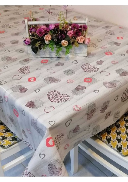 Elyaflı Pvc Muşamba - Desenli Silinebilir Masa Örtüsü