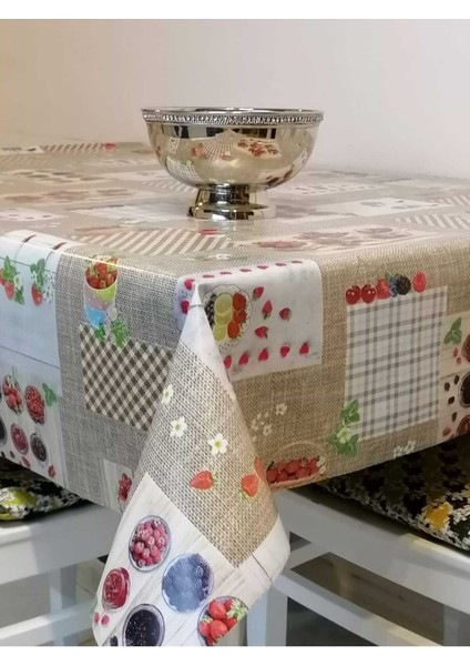 Desenli Silinebilir Masa Örtüsü