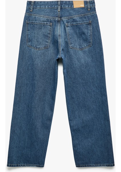 Pamuklu Düz Paça Cepli Jean Pantolon - Straight Jeans fiyatları