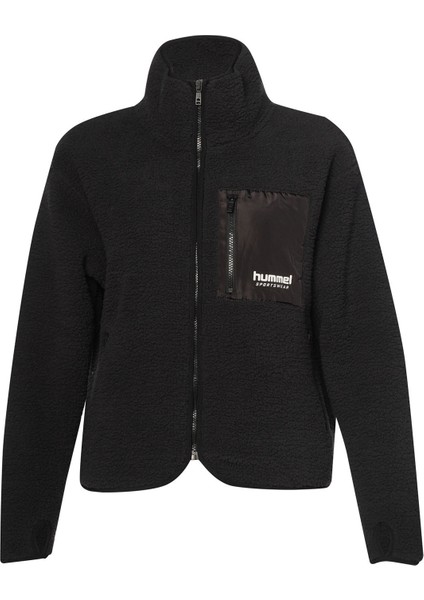 922363-2001 Arun Bayan Fermuarlı Siyah Polar Sweatshirt indirimleri