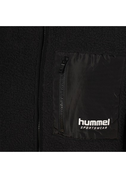 922363-2001 Arun Bayan Fermuarlı Siyah Polar Sweatshirt