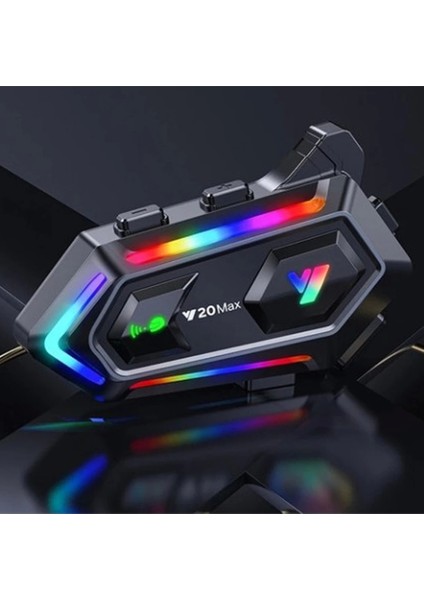 Y20 Max Motosiklet Bluetooth 5.3 Kask Intercom 2 Kişi 300 Metre Eşleşme Özellikl - GMS4367-6407