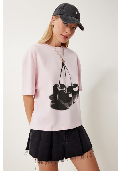 Baskılı Örme T-Shirt