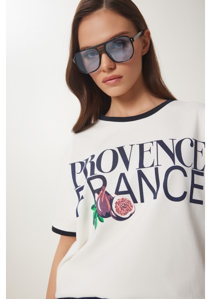 Baskılı Pamuklu Örme T-Shirt modelleri
