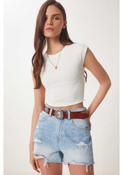 Basic Crop Örme Bluz fiyatları