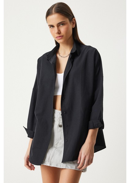 Oversize Basic Gömlek