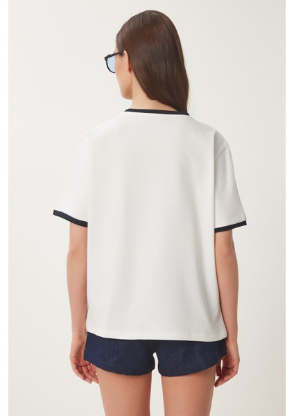 Baskılı Pamuklu Örme T-Shirt