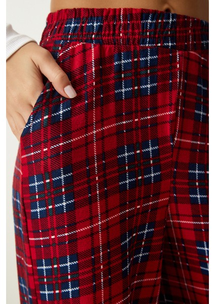 Desenli Yumuşak Dokulu Örme Pijama Altı