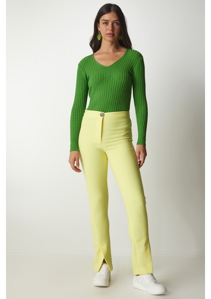 V Yaka Fitilli Basic Bluz modelleri