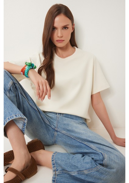 Basic Pamuklu Örme T-Shirt fiyatları