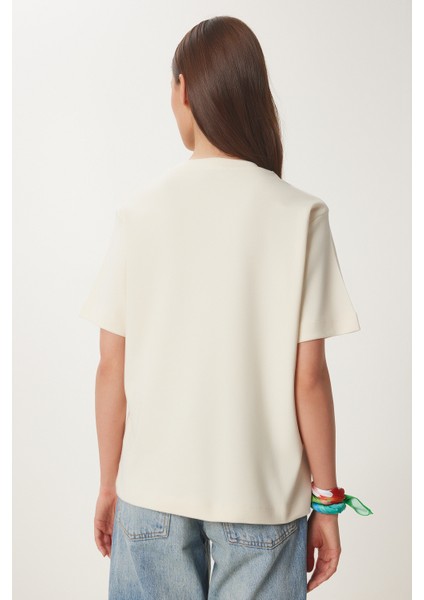 Basic Pamuklu Örme T-Shirt indirimleri
