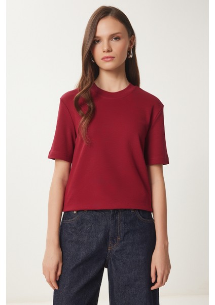 Pamuklu Basic Örme T-Shirt