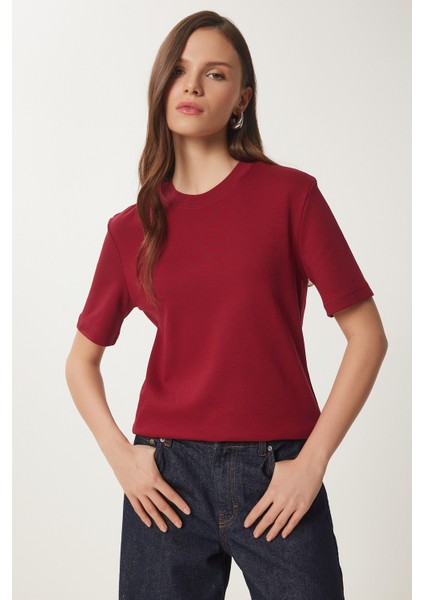 Pamuklu Basic Örme T-Shirt