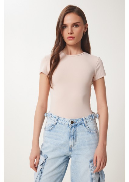 Bedene Oturan Sandy Örme T-Shirt modelleri