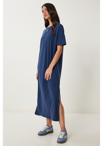 Oversize Basic Yazlık Örme Elbise