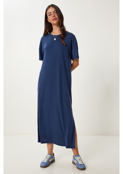 Oversize Basic Yazlık Örme Elbise