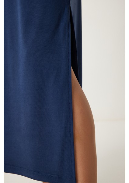 Oversize Basic Yazlık Örme Elbise