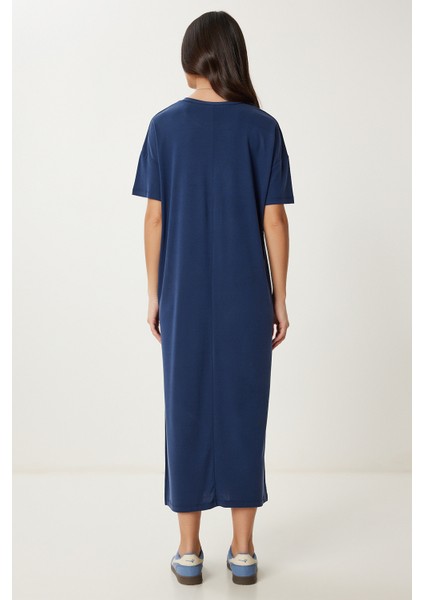 Oversize Basic Yazlık Örme Elbise