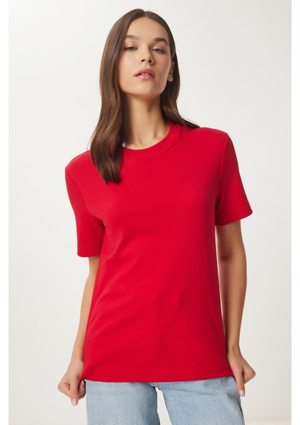 Pamuklu Basic Örme T-Shirt modelleri