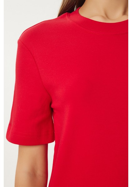 Pamuklu Basic Örme T-Shirt