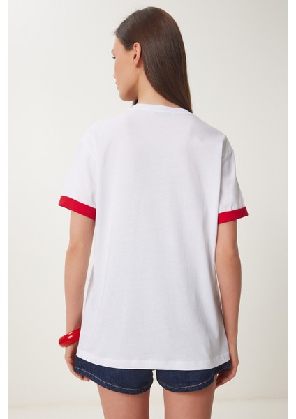 Boncuklu Nakış Işlemeli Örme T-Shirt modelleri