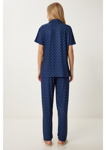 Desenli Esnek Yumuşak Dokulu Pijama Takımı