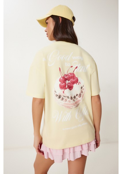 Kabartma Baskılı Örme T-Shirt