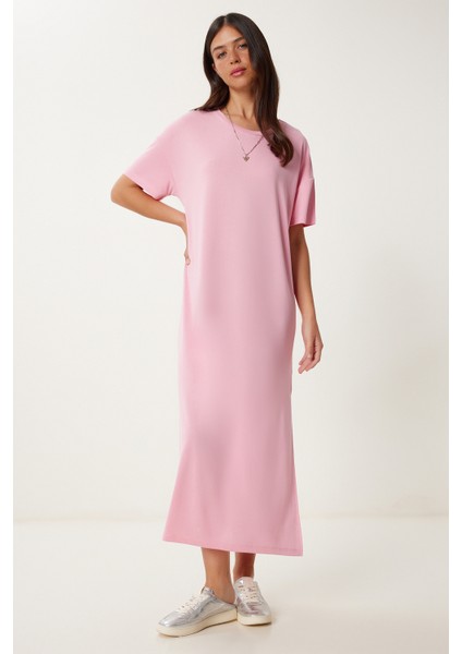 Oversize Basic Yazlık Örme Elbise