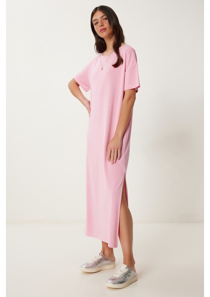 Oversize Basic Yazlık Örme Elbise
