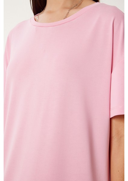 Oversize Basic Yazlık Örme Elbise