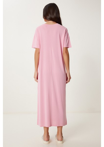 Oversize Basic Yazlık Örme Elbise
