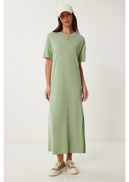 Oversize Basic Yazlık Örme Elbise