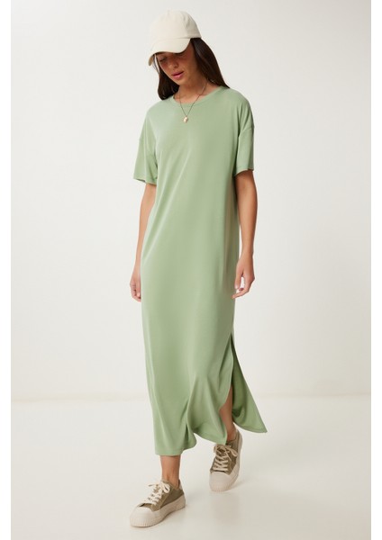 Oversize Basic Yazlık Örme Elbise