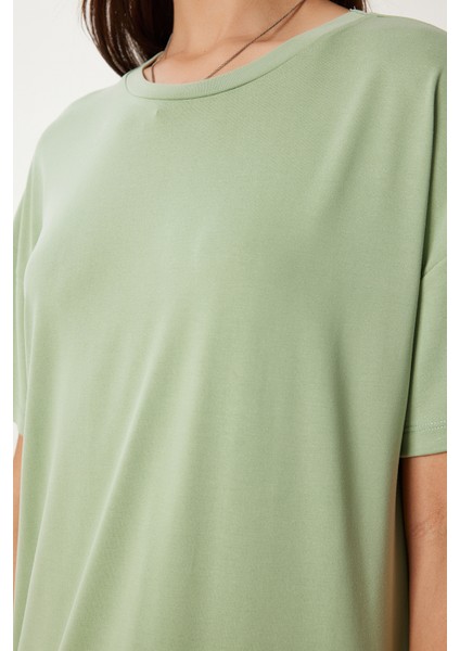 Oversize Basic Yazlık Örme Elbise