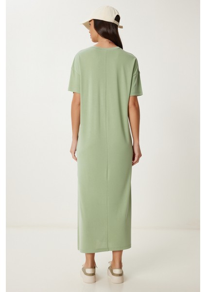 Oversize Basic Yazlık Örme Elbise
