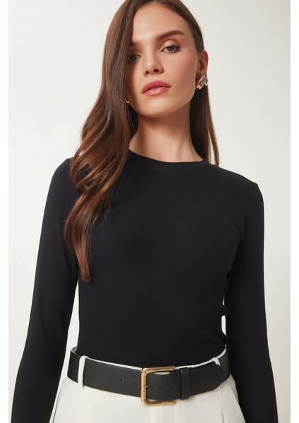 Fitilli Basic Örme Bluz