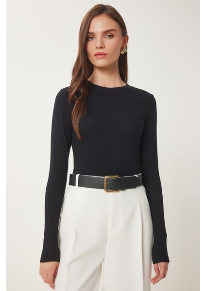 Fitilli Basic Örme Bluz
