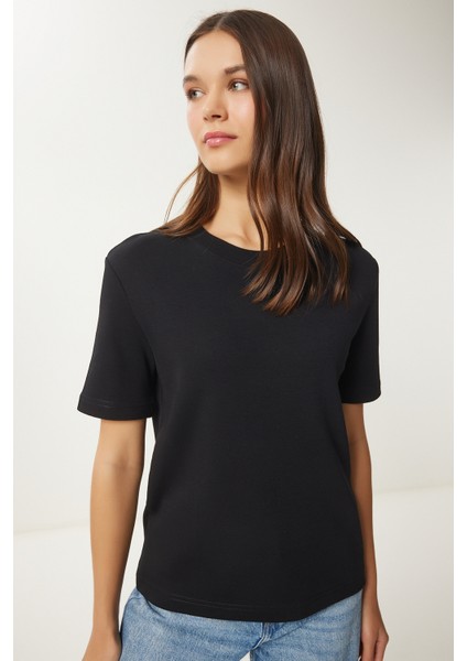 Pamuklu Basic Örme T-Shirt fiyatları
