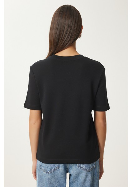 Pamuklu Basic Örme T-Shirt indirimleri